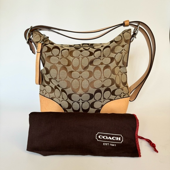 Coach Signature Hobo Shoulder Bag - Picture 5 of 5